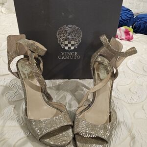 Vince Camuto Shimmering Gold Heels